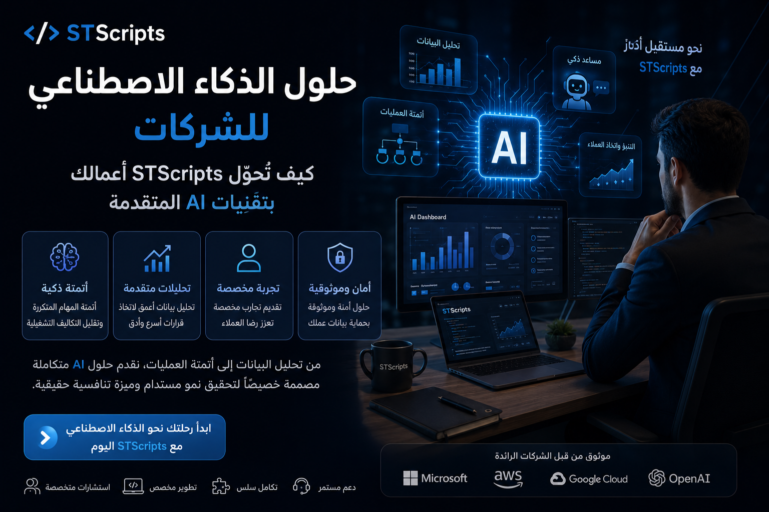 AI Solutions for Businesses – How STScripts Transforms Your Operations with Advanced AI